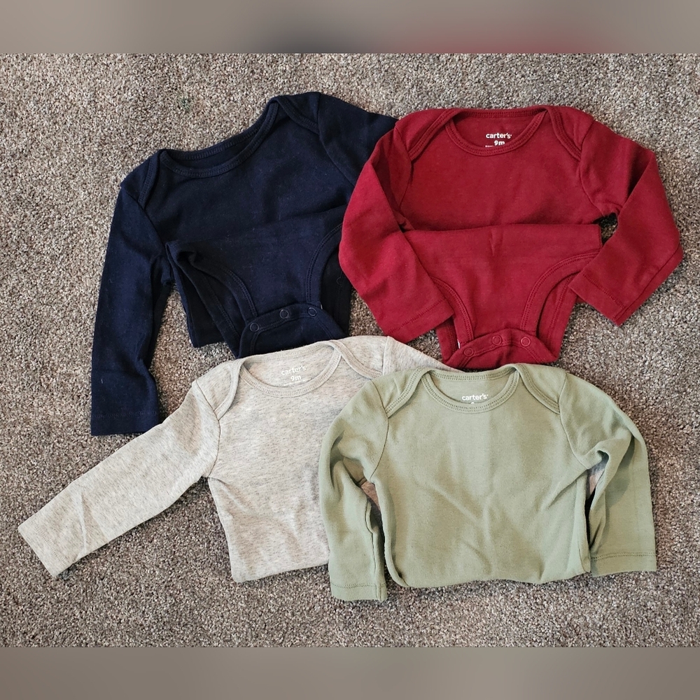6-9M BUNDLE Long Sleeve Shirt Set and Footed Pants